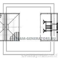 Чертеж бункера угля. Вид 2