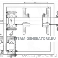 Чертеж вала транспортера ТС 00.8091.004 СБ