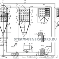 Чертеж циклона БЦ 2-4х(3+2)