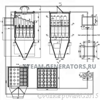 Чертеж циклона БЦ 2-5х(3+2)