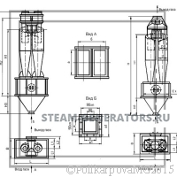 Чертеж циклона ЦН-15-300-2CП