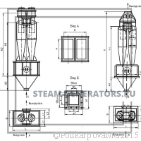Чертеж циклона ЦН-15-600-2CП