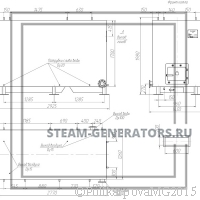 Чертеж водогрейного котла 1 МВт с топкой РВР