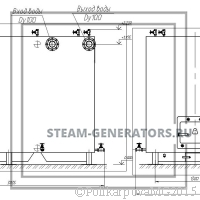 Чертеж водогрейного котла 1,3 МВт