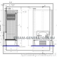 Чертеж водогрейного котла 150 кВт