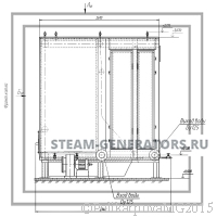 Чертеж водогрейного котла 1,8 МВт