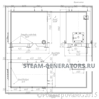 Чертеж водогрейного котла 600 кВт с колосниковой топкой