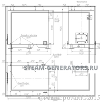 Чертеж водогрейного котла 600 кВт с топкой РВР