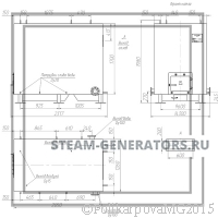 Чертеж водогрейного котла 700 кВт с колосниковой топкой