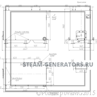 Чертеж водогрейного котла 800 кВт с колосниковой топкой
