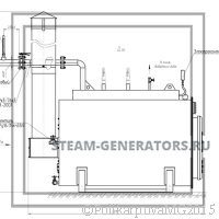 Чертеж парового котла на угле 300 кг/ч