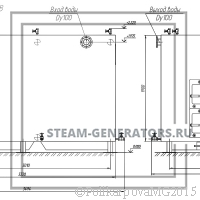 Чертеж дровяного котла 1,1 МВт
