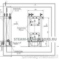 Чертеж дровяного котла 150 кВт