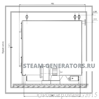 Чертеж дровяного котла 300 кВт