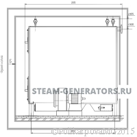 Чертеж дровяного котла 400 кВт