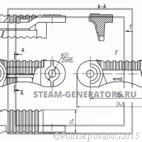 Чертеж колосника ведущего правого Т 24.06.004