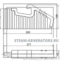 Чертеж колосника поворотного тип К 398.3.08
