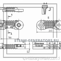 Чертеж колосника ведомого широкого Т 24.06.001-0