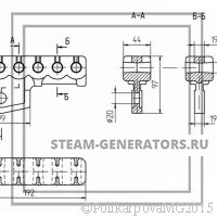 Чертеж держателя среднего 6.30.2