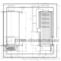 Чертеж водогрейного угольного котла 200 кВт