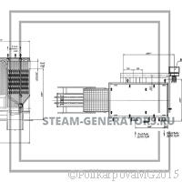 Чертеж водогрейного угольного котла 2,5 МВт