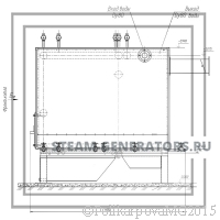 Чертеж водогрейного угольного котла 500 кВт