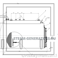 Чертеж угольного парогенератора 1000 кг/ч