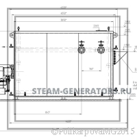 Чертеж водогрейного газового котла 2 МВт