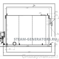 Чертеж водогрейного газового котла 3 МВт