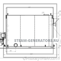Чертеж водогрейного газового котла 3,5 МВт