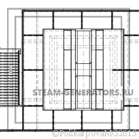 Чертеж бункера шлака. Вид сверху