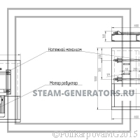 Чертеж золошлакоудаления УСШ. Привод и основание